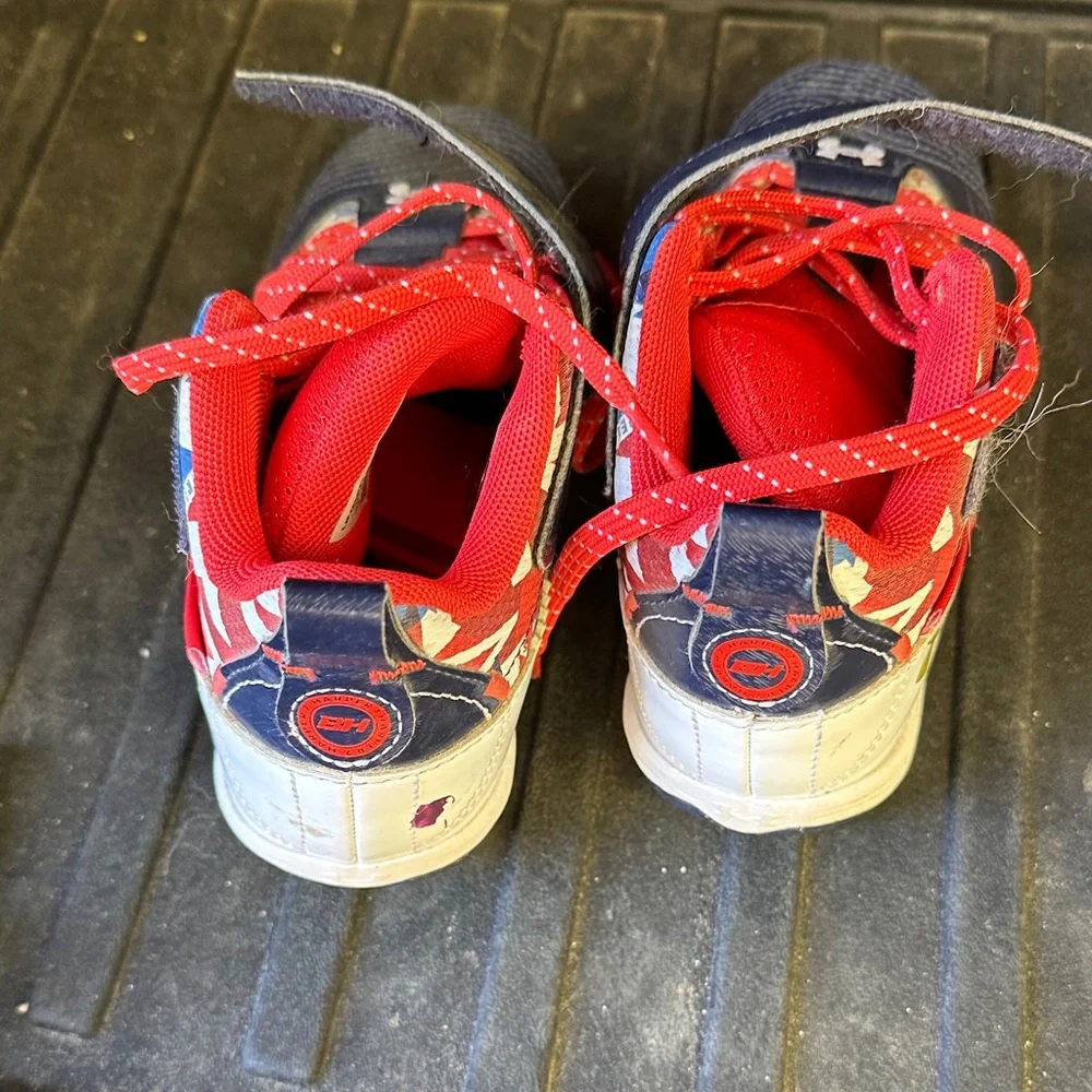 Under Armour Kids Navy and Red Sneakers - Picture 5 of 5